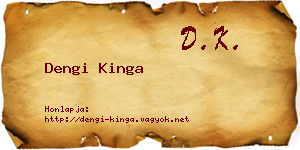 Dengi Kinga névjegykártya